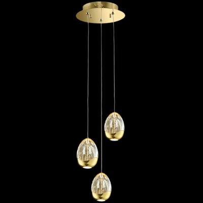 Φωτιστικό Κρεμαστό LED 14.4W 800lm 230V Θερμό Φως σε Χρυσαφί GOLDEN